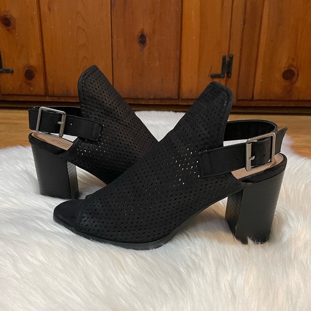 NY&C Women Slingback Heels In Black Size 9